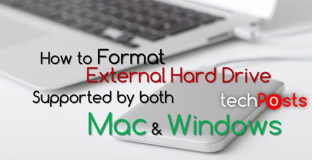 how to format external hard drive for mac with windows